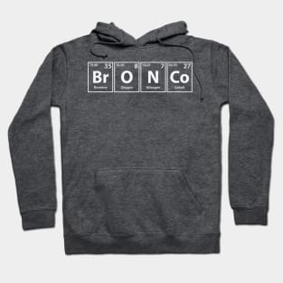 Bronco (Br-O-N-Co) Periodic Elements Spelling Hoodie